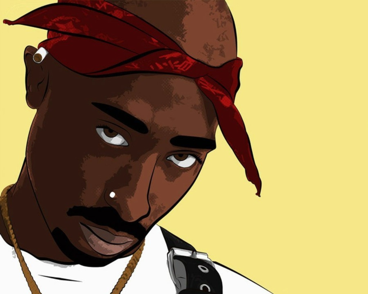 2Pac Smile wallpaper 1280x1024