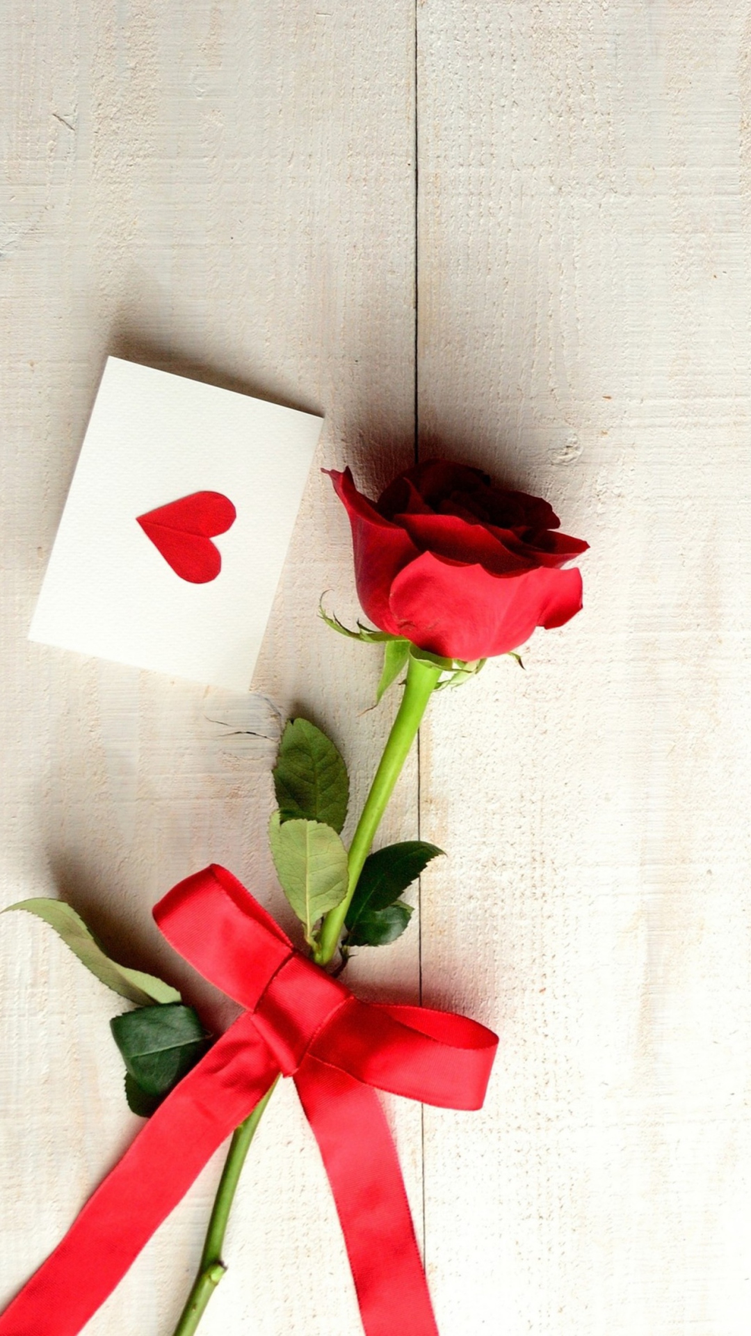 Love Letter And Red Rose wallpaper 1080x1920