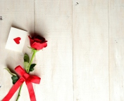 Love Letter And Red Rose wallpaper 176x144