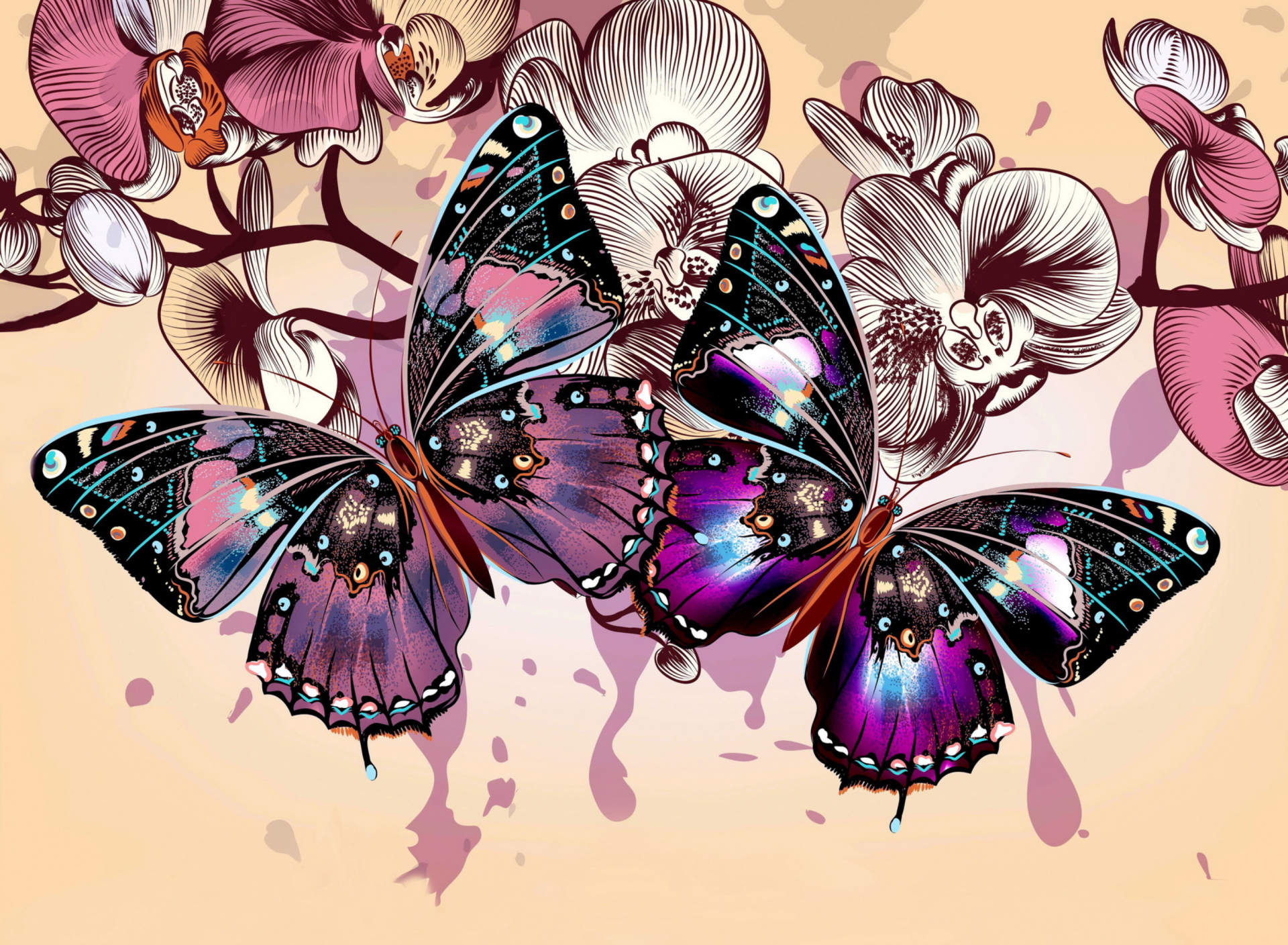 Screenshot №1 pro téma Butterflies 1920x1408