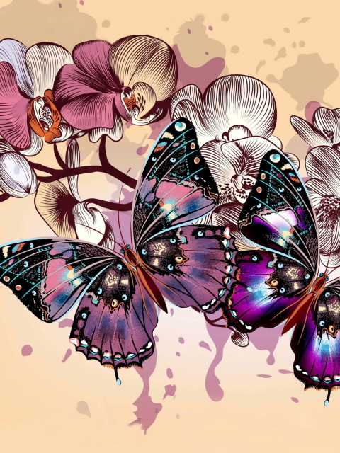 Butterflies screenshot #1 480x640