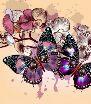 Butterflies - Obrázkek zdarma pro iPhone 4