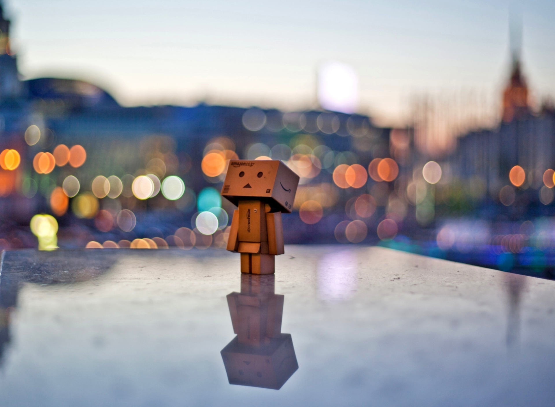 Das Danbo In The City Wallpaper 1920x1408