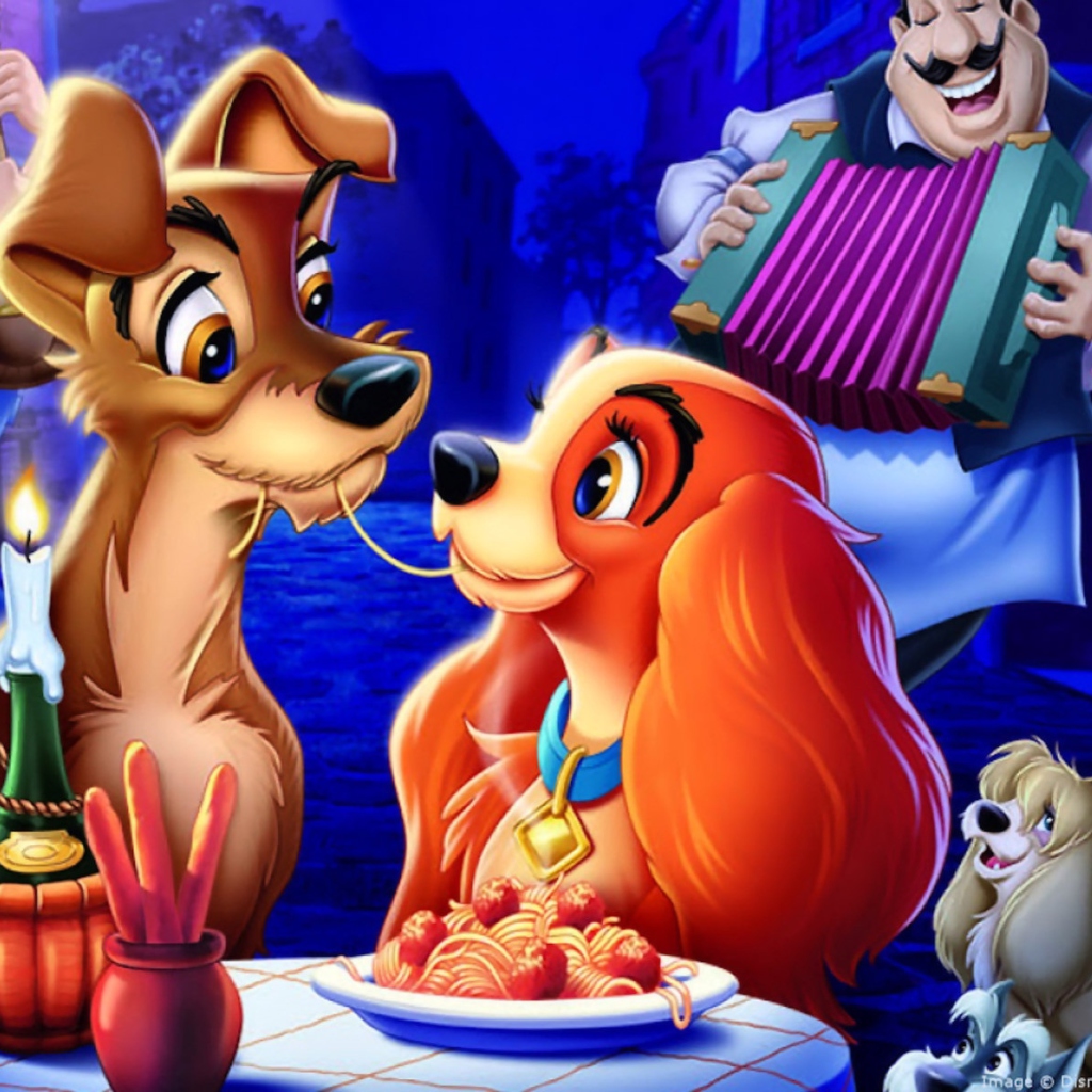 Lady And The Tramp wallpaper 1024x1024