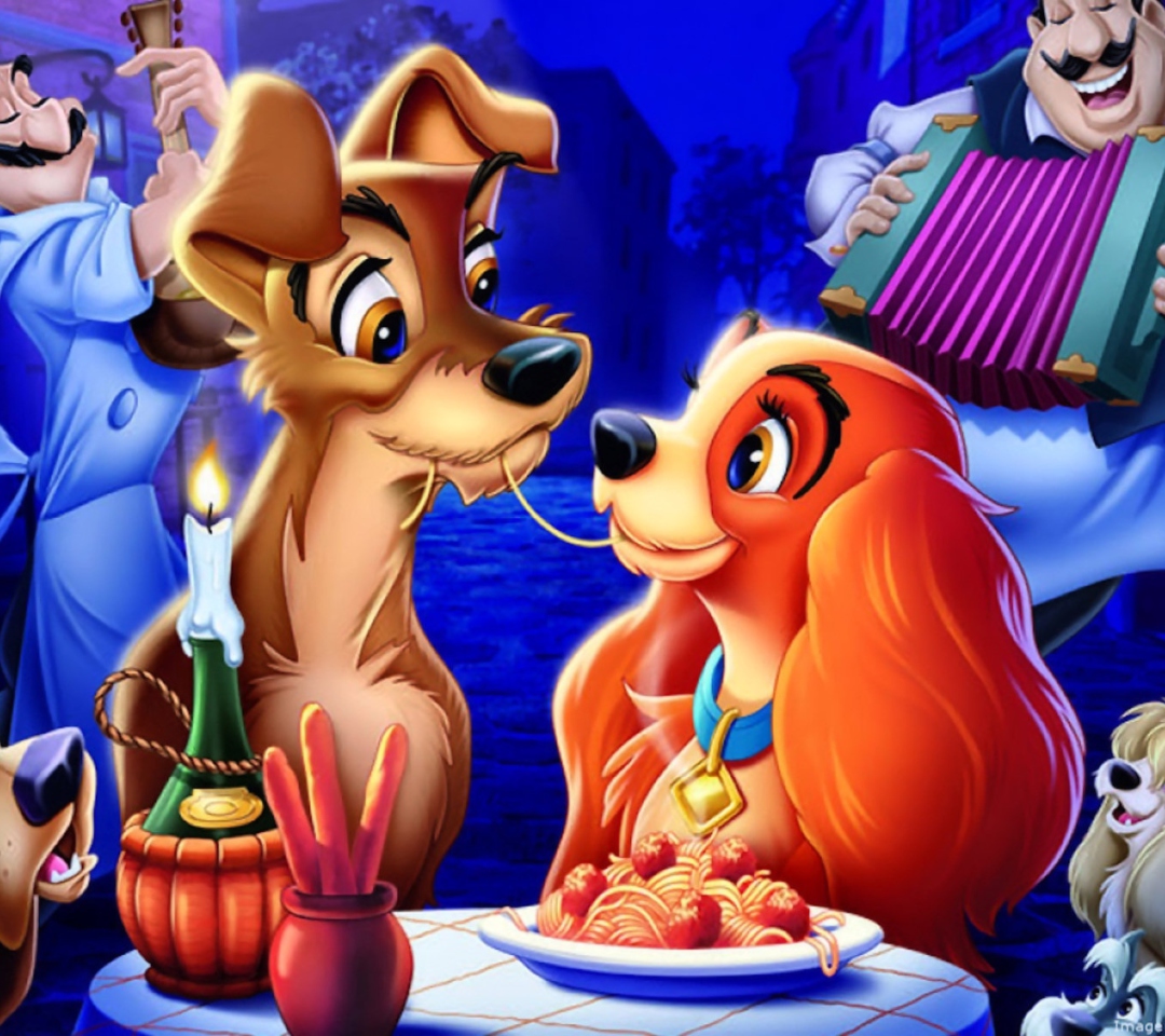 Lady And The Tramp wallpaper 1080x960
