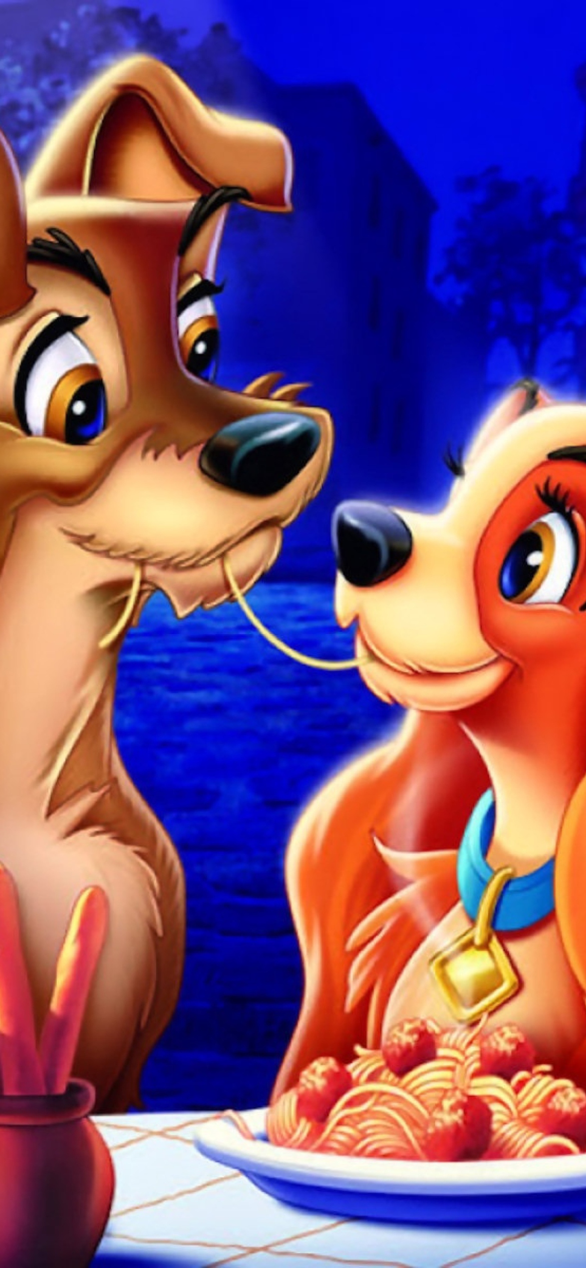 Lady And The Tramp wallpaper 1170x2532
