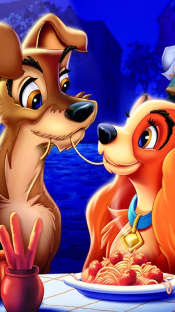 Lady And The Tramp wallpaper 360x640