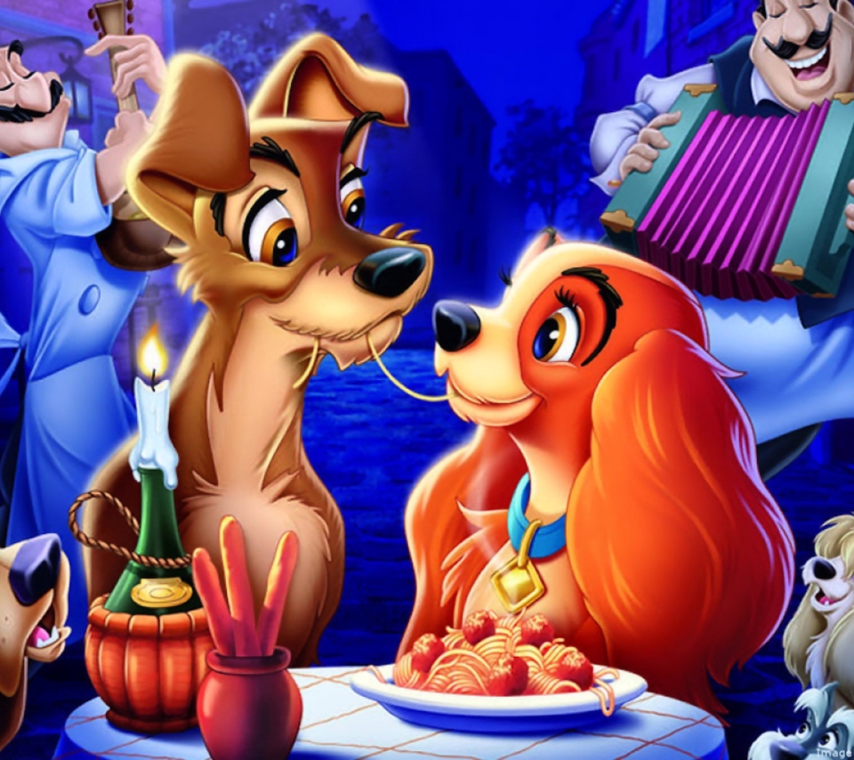 Lady And The Tramp wallpaper 960x854