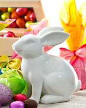 Porcelain Easter hares wallpaper 176x220