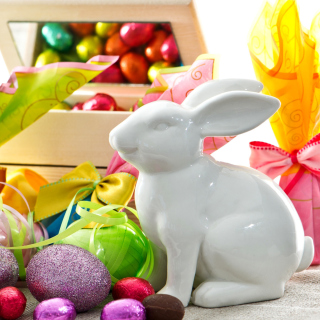 Porcelain Easter hares - Obrázkek zdarma pro 2048x2048