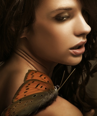 Butterfly Girl papel de parede para celular para HTC Pure