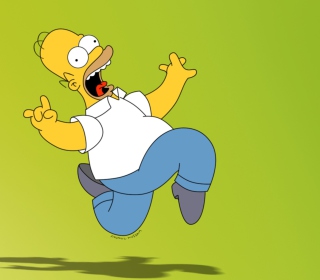 Homer Simpson Background for 128x128