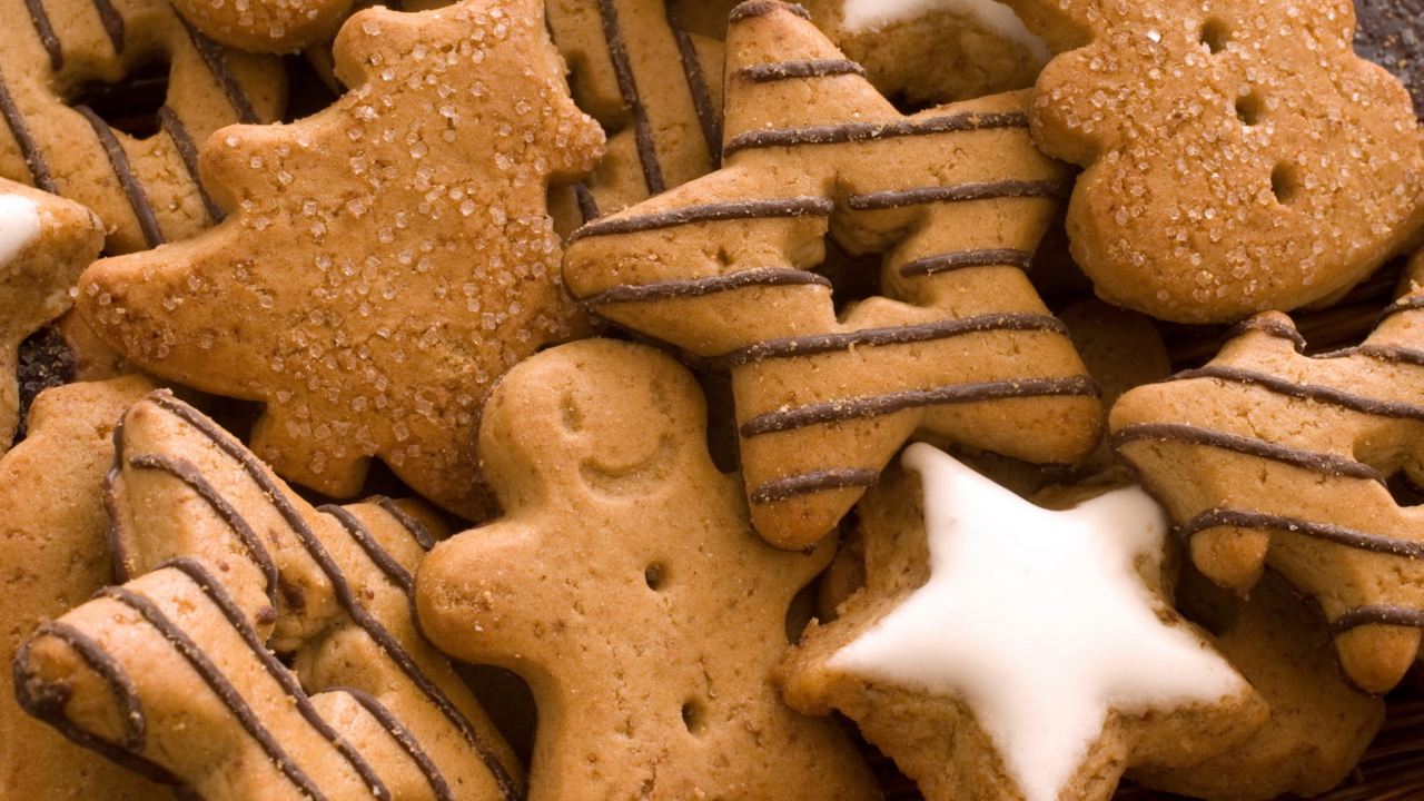 Das Christmas Ginger Cookies Wallpaper 1280x720