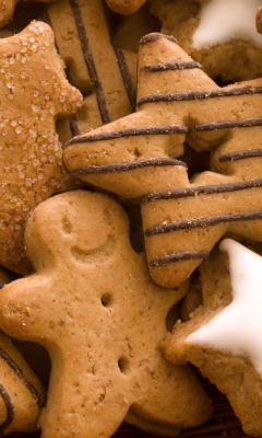 Sfondi Christmas Ginger Cookies 240x400