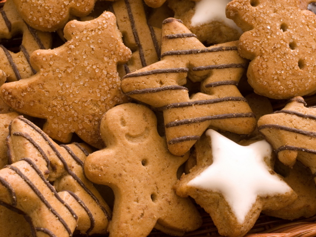 Das Christmas Ginger Cookies Wallpaper 640x480
