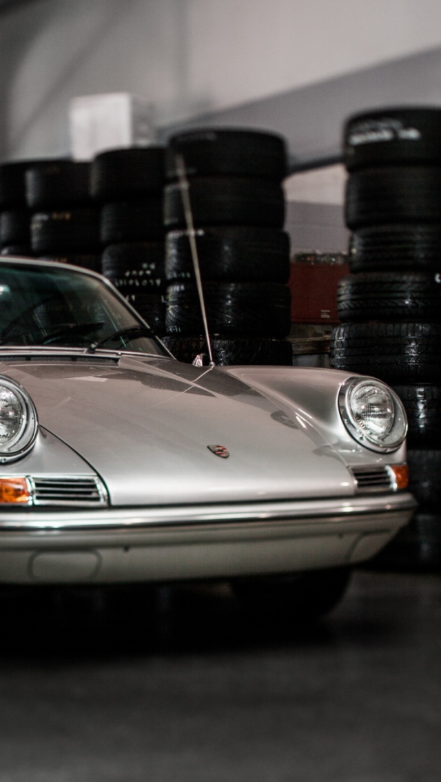 Das Retro Porsche Wallpaper 640x1136