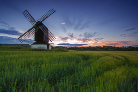 Screenshot №1 pro téma Windmill in Netherland 480x320