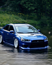 Обои Mitsubishi Lancer Evolution X 176x220