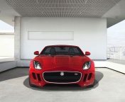 Das Jaguar F Type in Parking Wallpaper 176x144