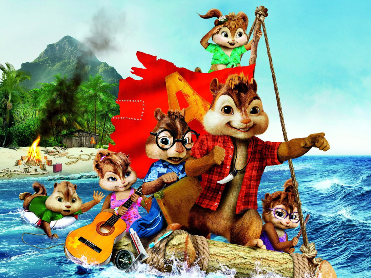 Fondo de pantalla Alvin And The Chipmunks 3 2011 1280x960