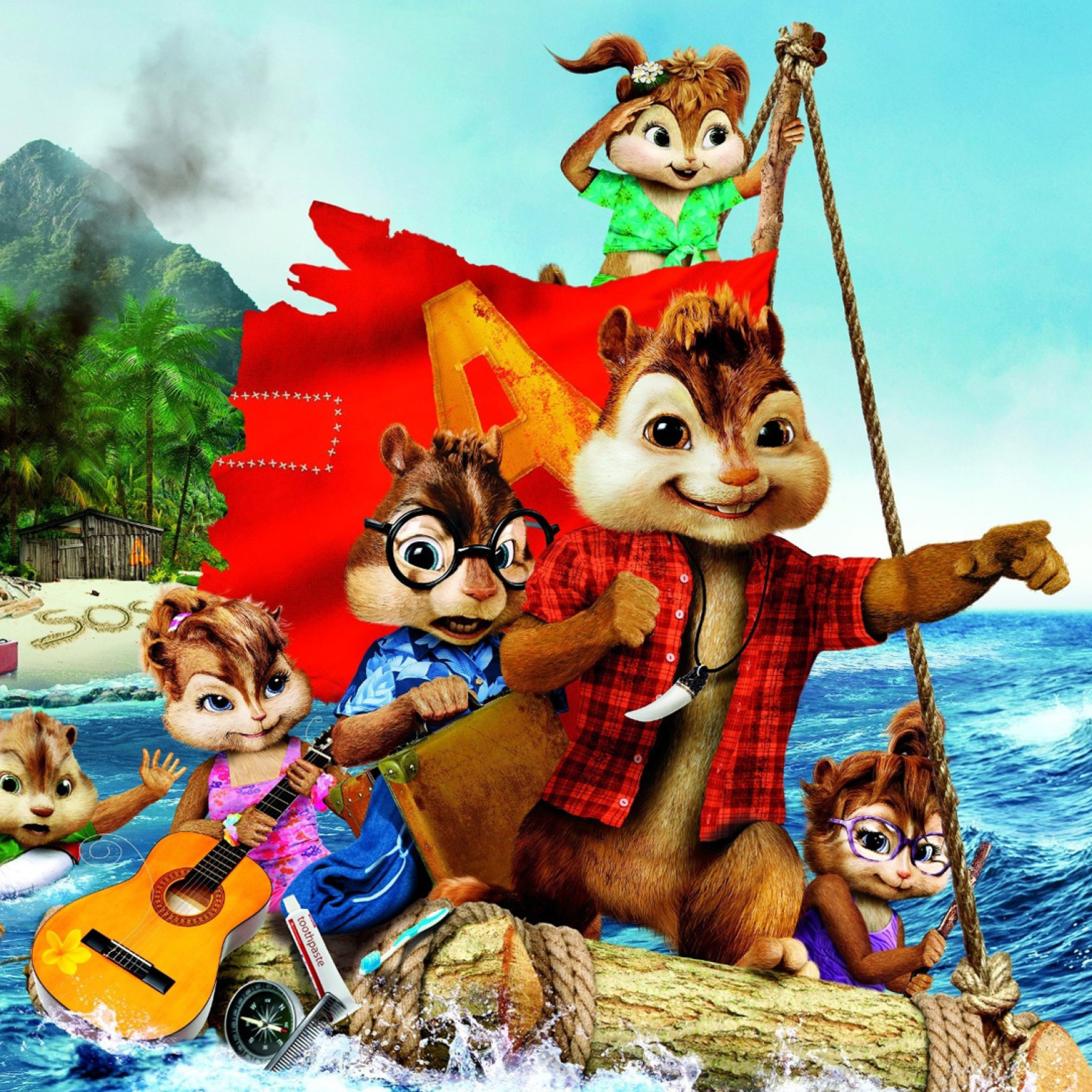 Alvin And The Chipmunks 3 2011 wallpaper 2048x2048