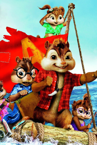 Alvin And The Chipmunks 3 2011 wallpaper 320x480