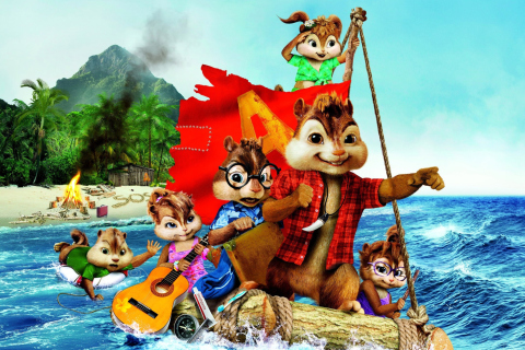 Alvin And The Chipmunks 3 2011 wallpaper 480x320
