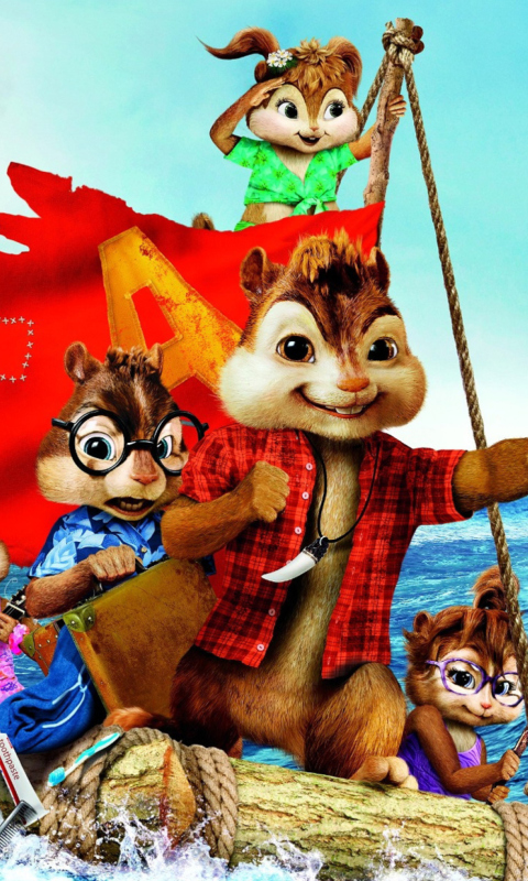 Alvin And The Chipmunks 3 2011 wallpaper 480x800