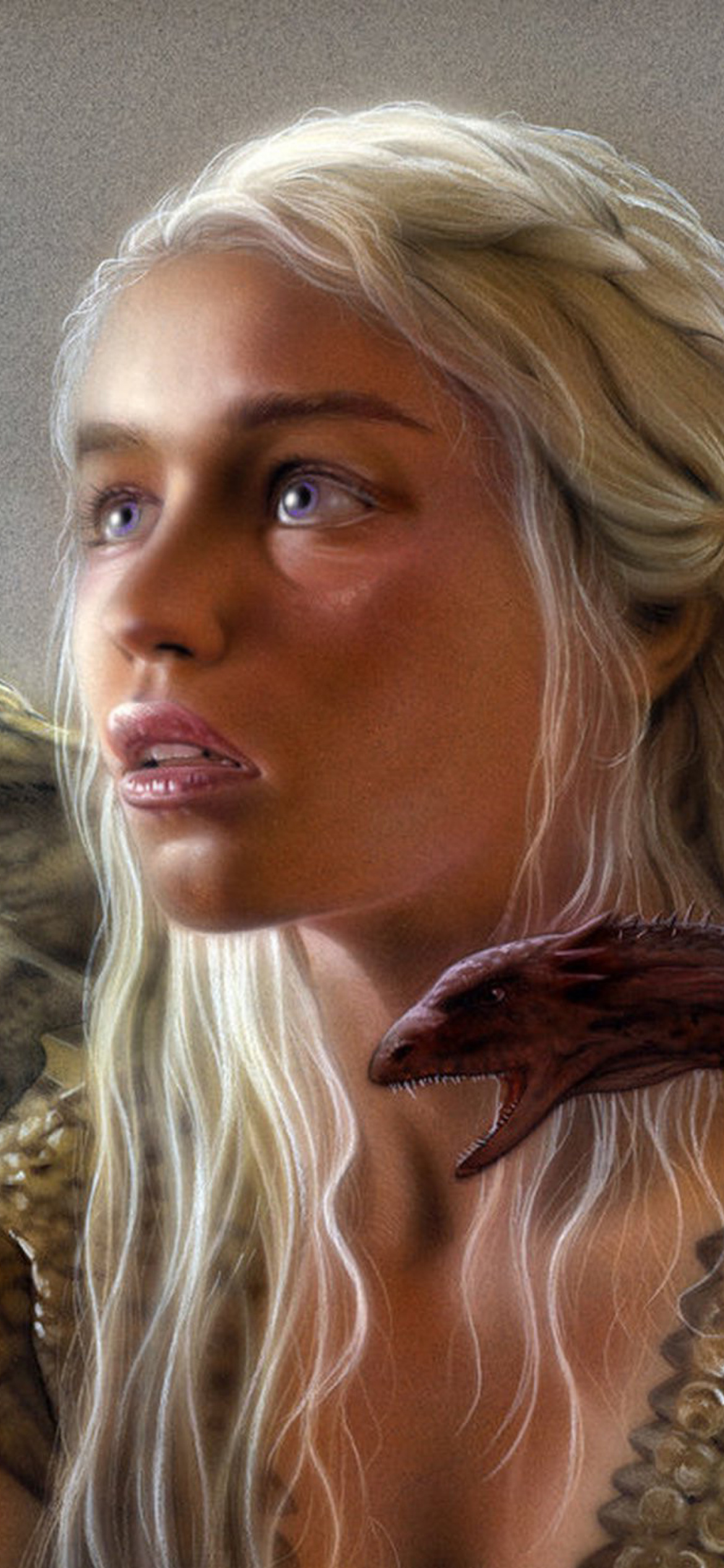 Обои Emilia Clarke as Daenerys Targaryen 1170x2532