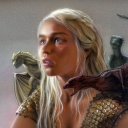 Emilia Clarke as Daenerys Targaryen wallpaper 128x128