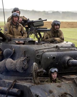 Brad Pitt in Army Film Fury sfondi gratuiti per Nokia C6