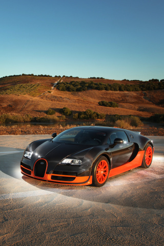 Fondo de pantalla Bugatti Veyron, 16 4, Super Sport 320x480