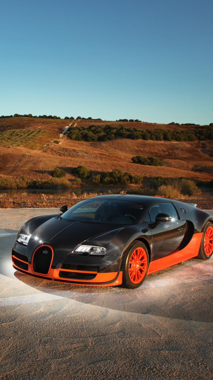 Fondo de pantalla Bugatti Veyron, 16 4, Super Sport 750x1334