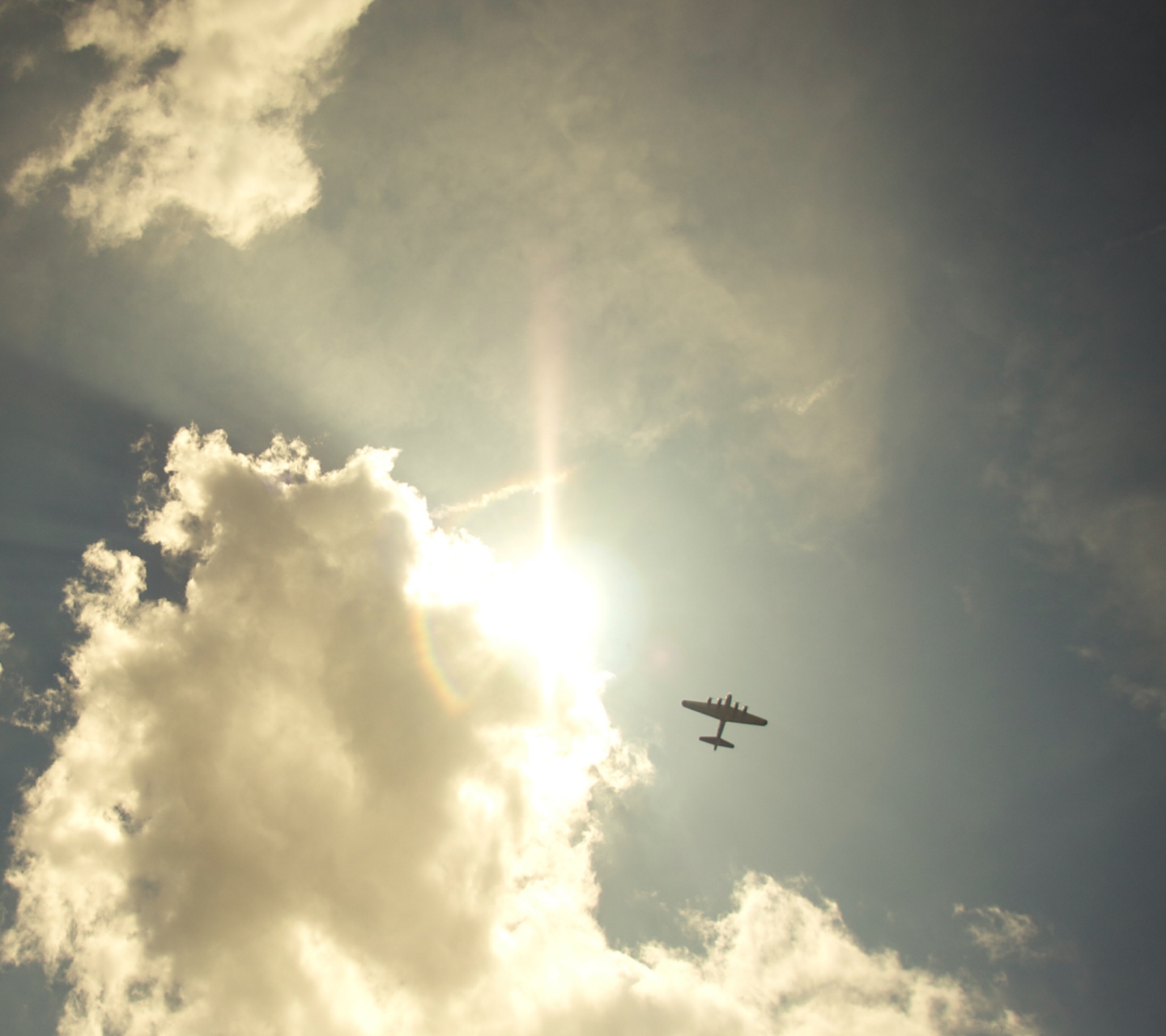 Airplane High In Sky wallpaper 1440x1280