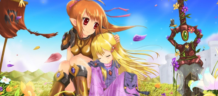 Das Anime Girls Wallpaper 720x320