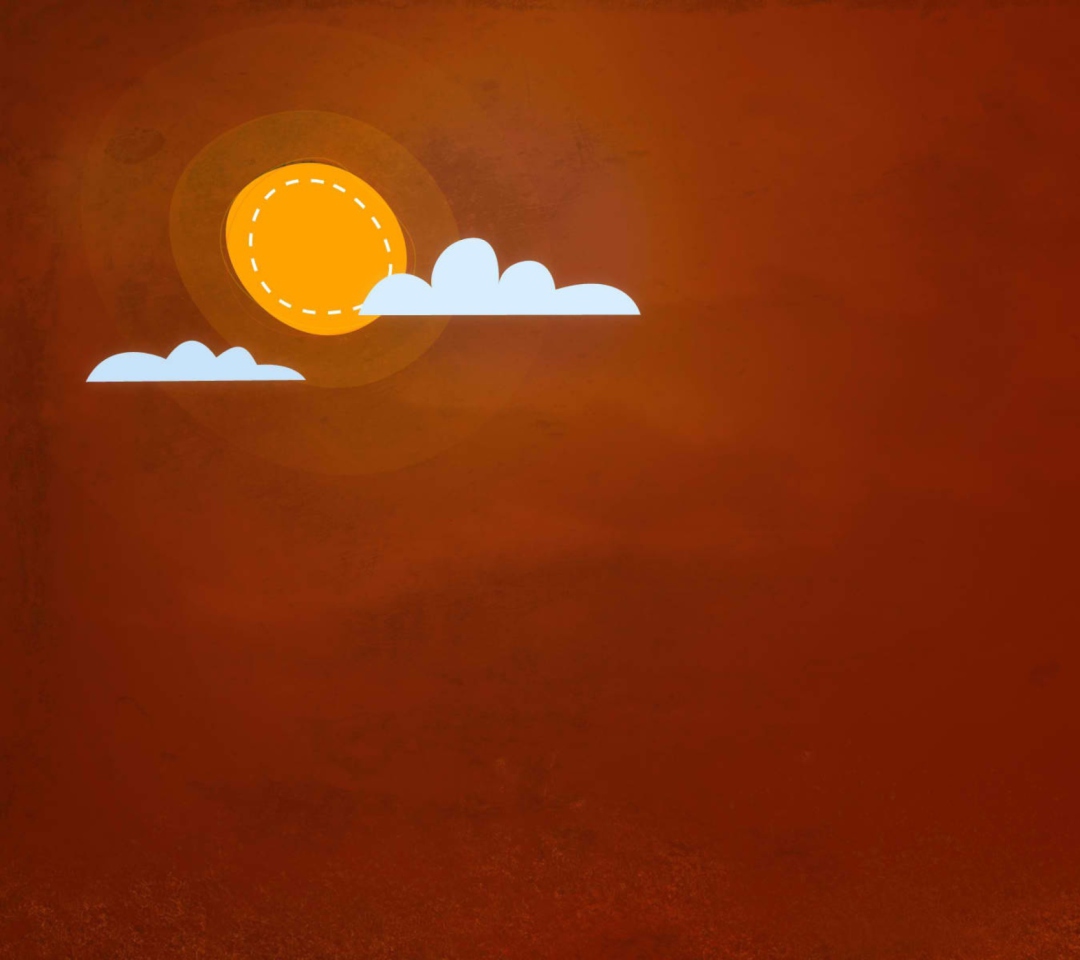 Orange Sun wallpaper 1080x960