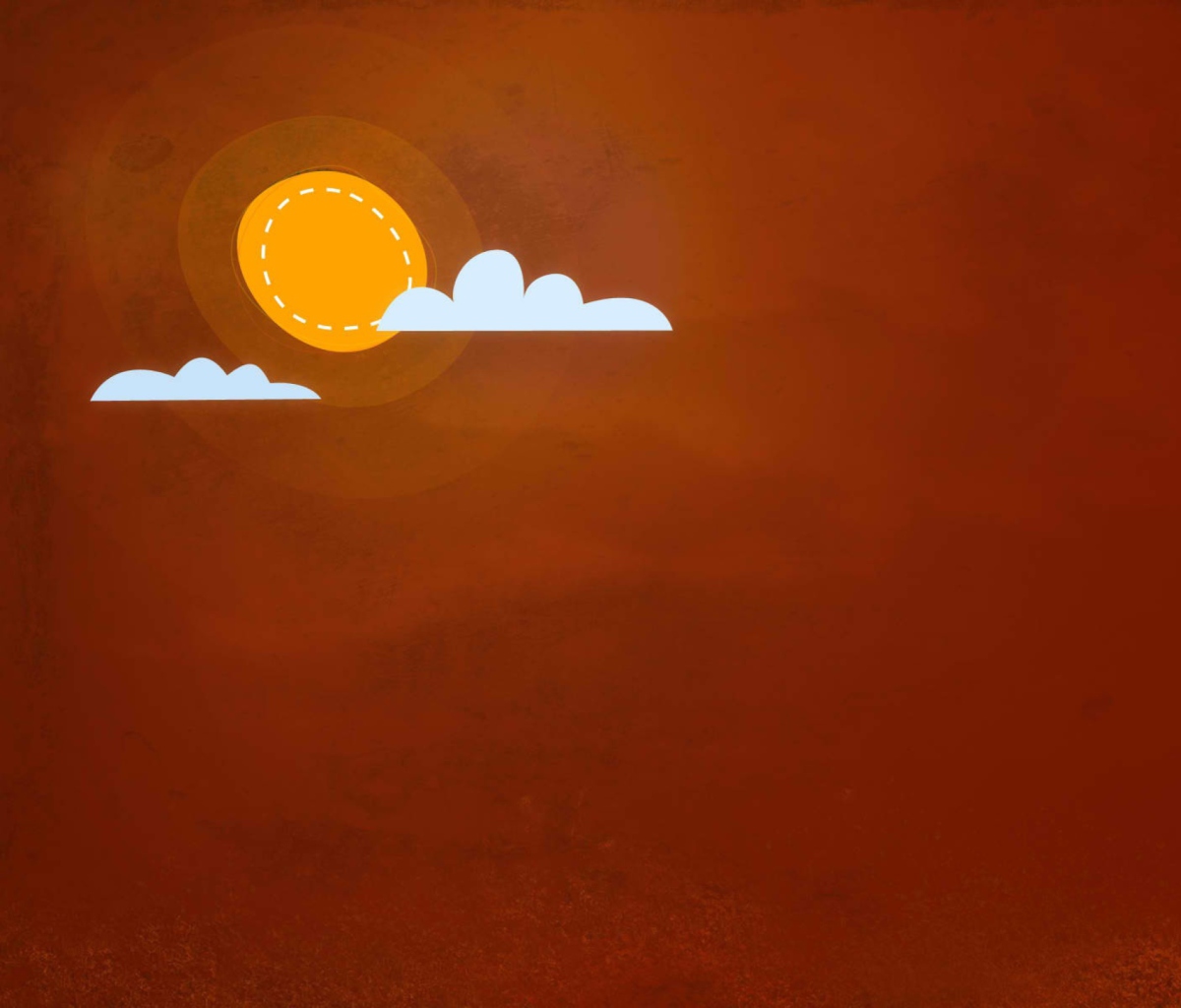 Fondo de pantalla Orange Sun 1200x1024