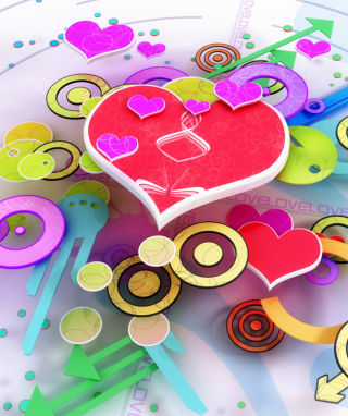 3d Heart - Obrázkek zdarma pro iPhone 6 Plus