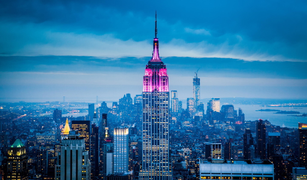 Fondo de pantalla Empire State Building in New York 1024x600