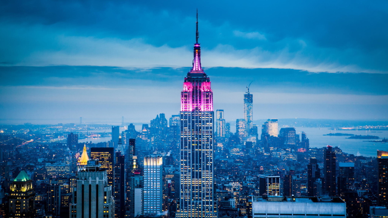 Sfondi Empire State Building in New York 1280x720