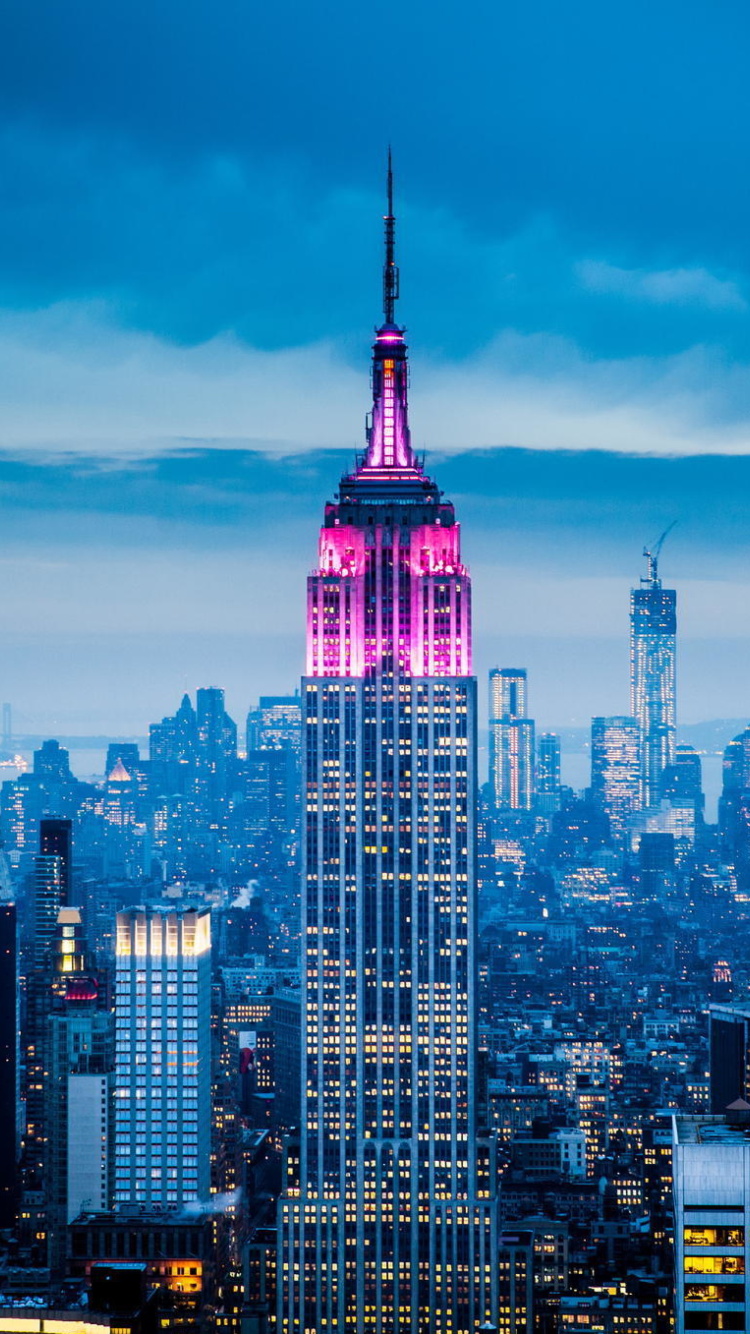 Fondo de pantalla Empire State Building in New York 750x1334