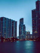 Das Miami Night HD Photo Wallpaper 132x176