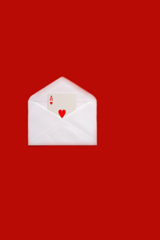 Das Card In Envelop Wallpaper 320x480