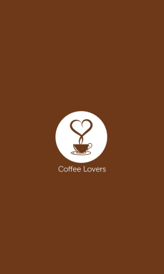 Das Coffee Lovers Wallpaper 240x400