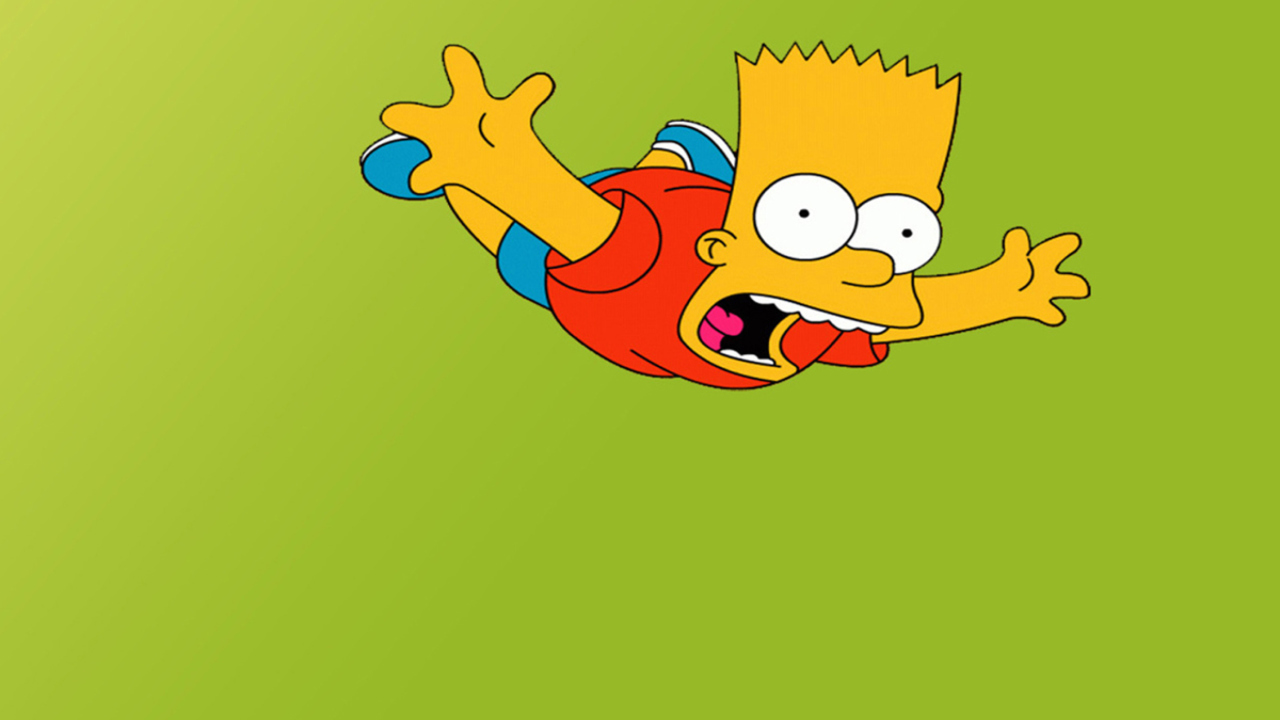 Fondo de pantalla Bart Simpson 1280x720