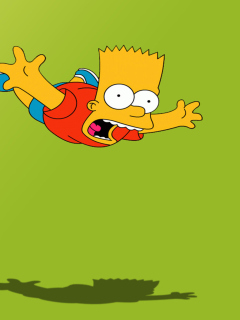 Fondo de pantalla Bart Simpson 240x320