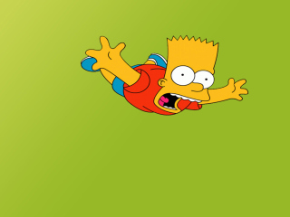 Fondo de pantalla Bart Simpson 320x240