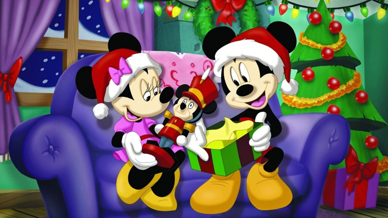 Fondo de pantalla Mickey Christmas 1280x720