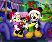 Mickey Christmas wallpaper 176x144