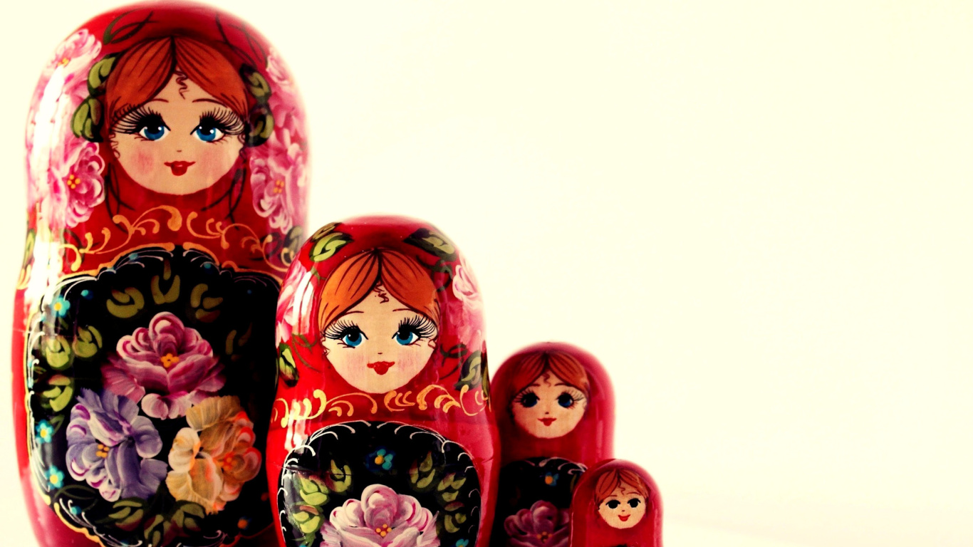 Fondo de pantalla Nesting Doll - Russian Doll 1366x768